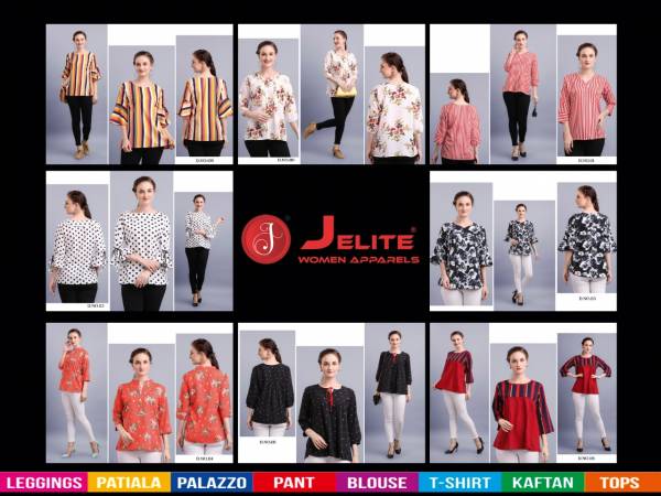 Jelite Tulip 2 Latest Printed Western Regular Wear Stylish Ladies Top Collection